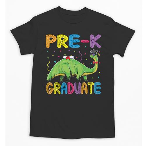 Kids Pre-K Graduate Brontosaurus Dino Pre Kindergarten Graduation Unisex T-Shirt - Best Gift Smart