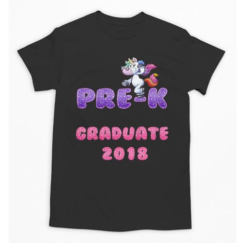 Kids Kids Pre-K PreSchool Unicorn Graduation T Shirt Unisex T-Shirt - Best Gift Smart
