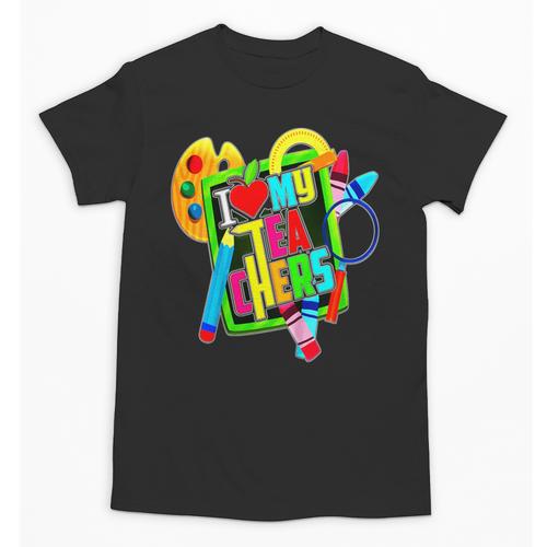 Kids Teens Graduation I Heart My Teachers I Love My Teachers Unisex T-Shirt - Best Gift Smart