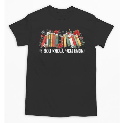 If You Know You Know 6 7 Six Seven Meme Floral Book Lover Unisex T-Shirt - Bookorys