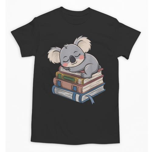 Koala Reading Book Pajama Sleep Unisex T-Shirt - Bookorys AU