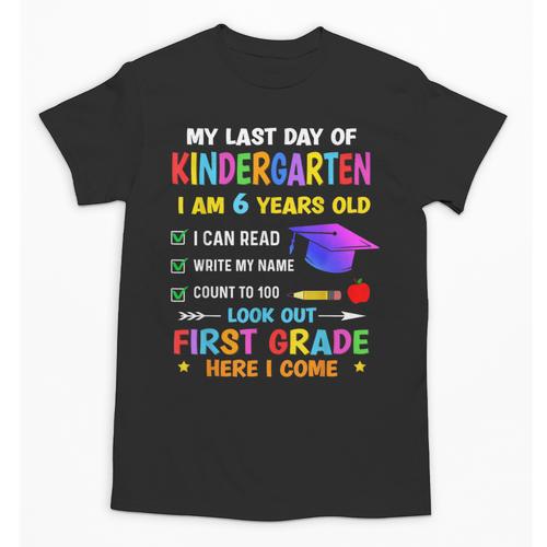 Last Days Of Kindergarten Graduation 2025 Graduate Boys Girl Unisex T-Shirt - Best Gift Smart