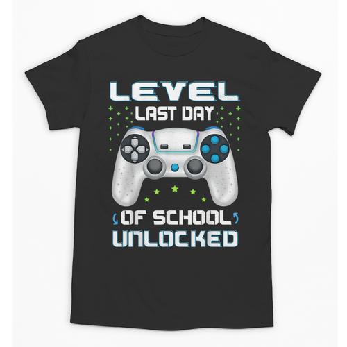 Last Days Of School Graduation Kindergarten Gamer Boys Kids Unisex T-Shirt - Best Gift Smart
