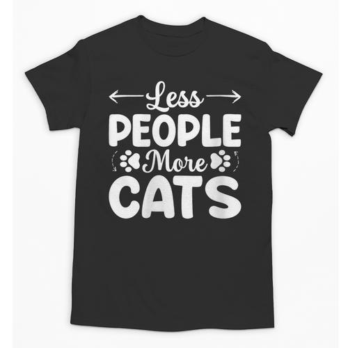 Less People More Cats Introvert's Dream Tee Unisex T-Shirt - Raresse