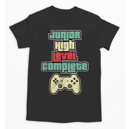 Level Complete Jr High School Graduation Grad Slogan T Shirt Unisex T-Shirt - Best Gift Smart