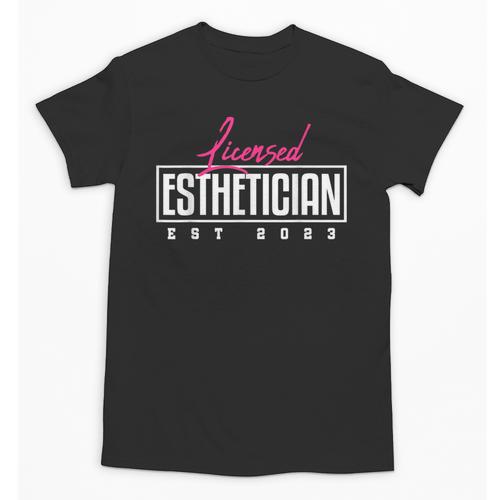Licensed Esthetician 2023 Graduation Unisex T-Shirt - Best Gift Smart