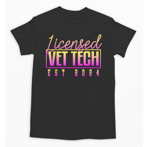 Licensed Vet Tech Veterinary Technician Graduation 2024 Unisex T-Shirt - Best Gift Smart