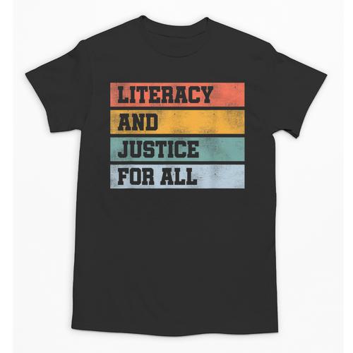 Literacy And Justice For All Stop Book Banning Banned Books Unisex T-Shirt - Bookorys