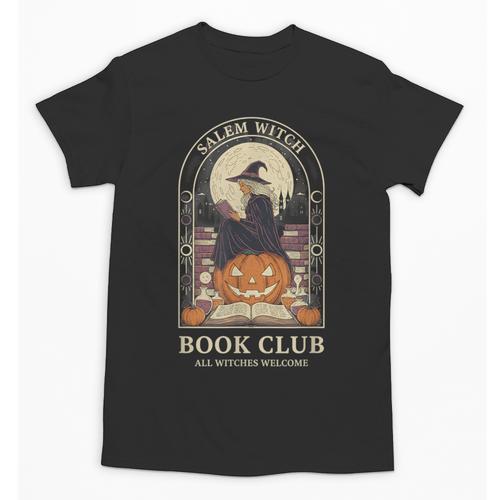 Literary Salem Witch Book Club All Witches Welcome Unisex T-Shirt - Bookorys