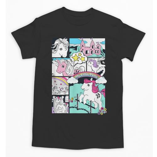 My Little Pony Classic Vintage Rainbow Castle Comic Book Unisex T-Shirt - Bookorys CA