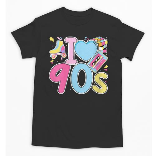I Love 90's Retro Style Nostalgia Vibe 1990's Party Unisex T-Shirt - Figerry