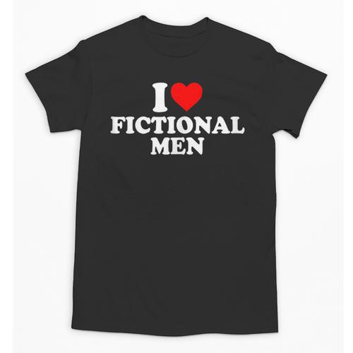 I Love Heart Fictional Men Simple Cute Books Reading Unisex T-Shirt - Bookorys DE