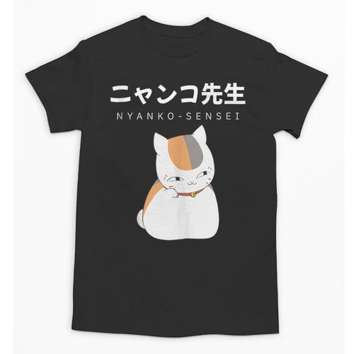 Madara Nyanko Sensei Natsume Yuujinchou Book Of Friends Cat Unisex T-Shirt - Bookorys AU