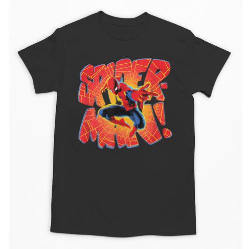 Marvel Spider-Man Peter Parker Comic Book Letter Logo Unisex T-Shirt - Bookorys
