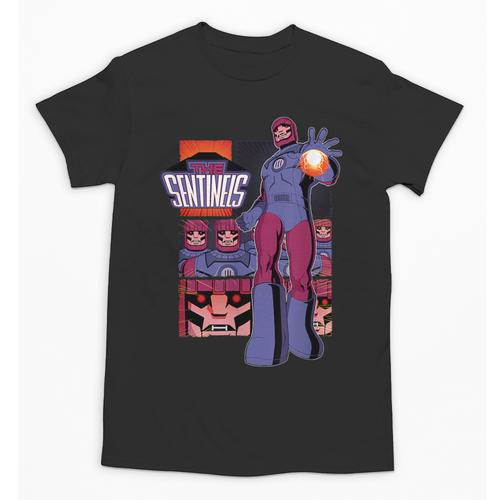 Marvel X-Men '97 Sentinels Vintage Classic Comic Book Panels Unisex T-Shirt - Bookorys