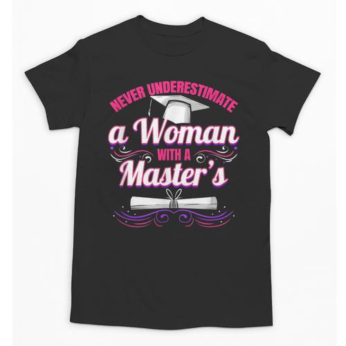 Master University Degree Master Graduation Party Girl Unisex T-Shirt - Best Gift Smart