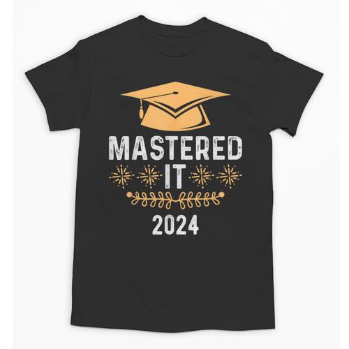 Mastered It 2024 Masters Degree Graduation Graduate Mba Unisex T-Shirt - Best Gift Smart