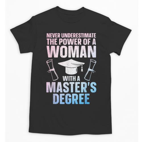 Masters Degree Graduation Art For Women Girls Masters Degree Unisex T-Shirt - Best Gift Smart