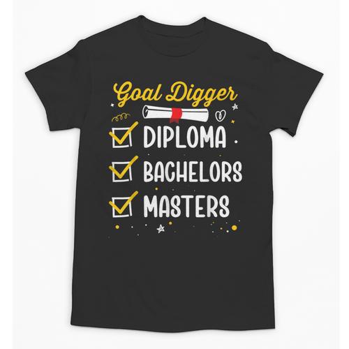 Masters Graduation Goal Digger Mastered It Unisex T-Shirt - Best Gift Smart