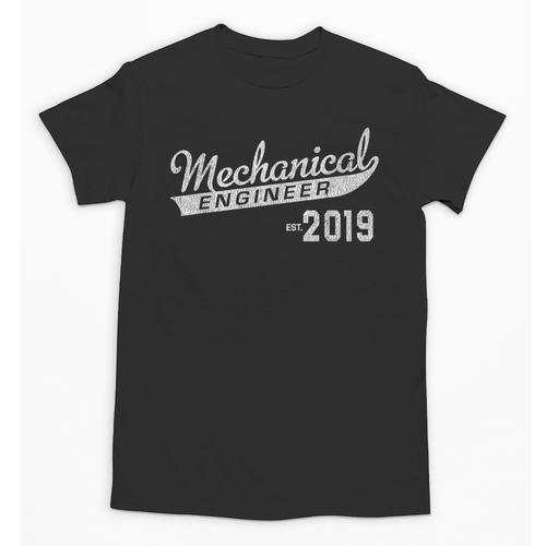 Mechanical Engineer Est 2019 Graduation Unisex T-Shirt - Best Gift Smart