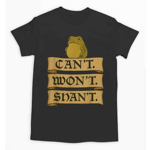 Medieval Frog Meme Sarcastic Introvert Humor Fantasy Unisex T-Shirt - Raresse