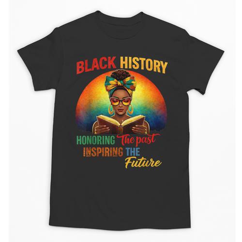 Melanin Honoring Past Inspiring Pride Book Month Unisex T-Shirt - Bookorys
