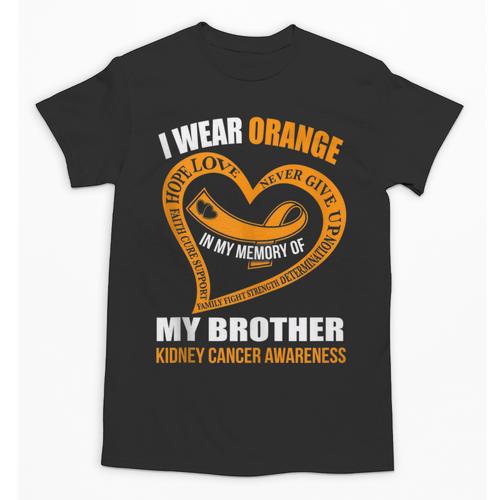 In My Memory Of My Brother KIDNEY CANCER AWARENESS Unisex T-Shirt - Easessy