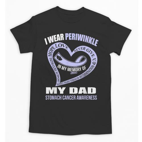 In My Memory Of My Dad STOMACH CANCER AWARENESS Unisex T-Shirt - Easessy