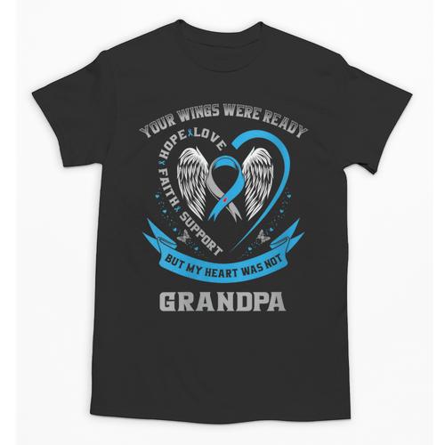 In Memory Of My Grandpa Type One Diabetes Awareness Graphic Unisex T-Shirt - Easessy
