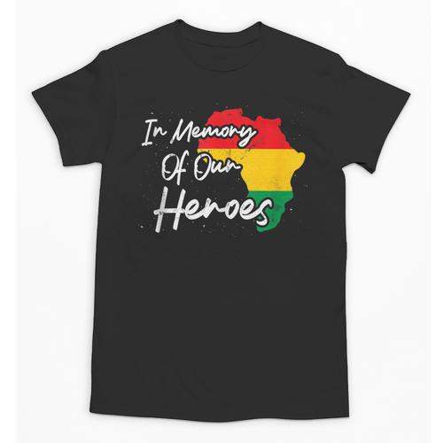 In Memory Of Our Heroes Pride Juneteenth Unisex T-Shirt - Easessy