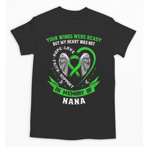In Memory Of Nana Non Hodgkins Lymphoma Awareness Cancer Unisex T-Shirt - Easessy