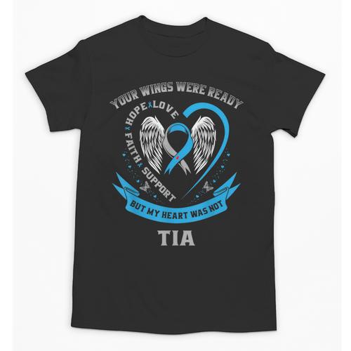 In Memory Of Tia Spanish Type One Diabetes Awareness Graphic Unisex T-Shirt - Easessy
