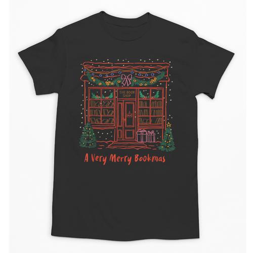 A Very Merry Bookmas Cozy Christmas Bookstore Holiday Cute Unisex T-Shirt - Bookorys AU
