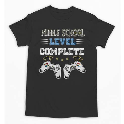 Middle School Level Complete Gaming Class Of 2022 Graduation Unisex T-Shirt - Best Gift Smart