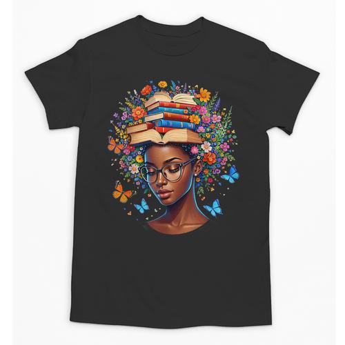 Month Honoring Past Inspiring Pride Melanin Book Unisex T-Shirt - Bookorys