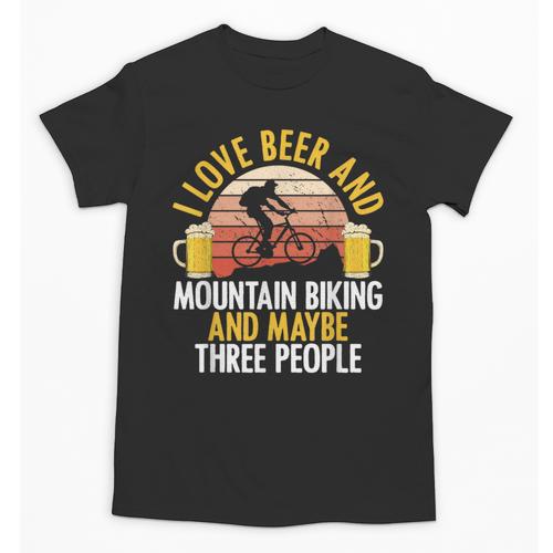 Mountain Biking Beer Drinking Introvert Sayings For Cyclist Unisex T-Shirt - Raresse