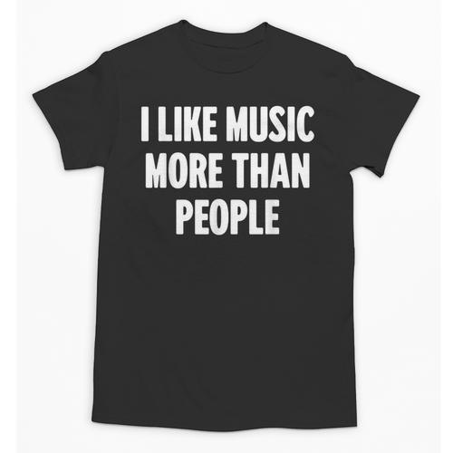 I Like Music More Than People For Introverts Unisex T-Shirt - Raresse