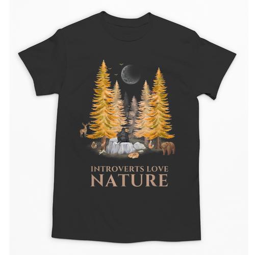 Nature Scene Tees For Introverts Quiet Escape Solitude Unisex T-Shirt - Raresse