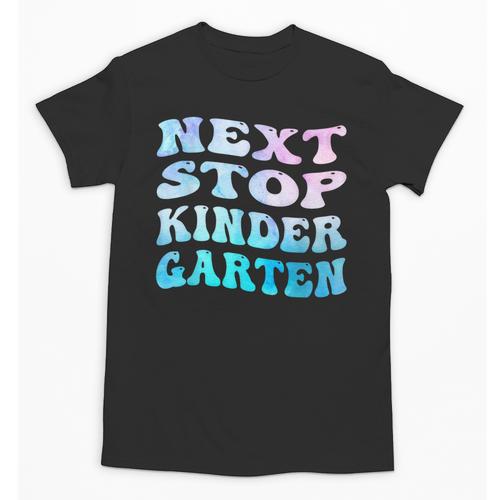 Next Stop Kindergarten Groovy Graduation Last Day Of School Unisex T-Shirt - Best Gift Smart
