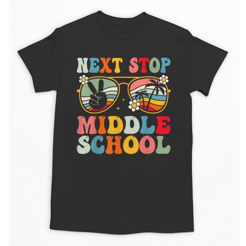 Next Stop Middle School Elementary School Graduation 2025 Unisex T-Shirt - Best Gift Smart