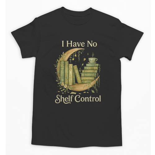 I Have No Shelf Control Moon Books Cottagecore Unisex T-Shirt - Bookorys DE
