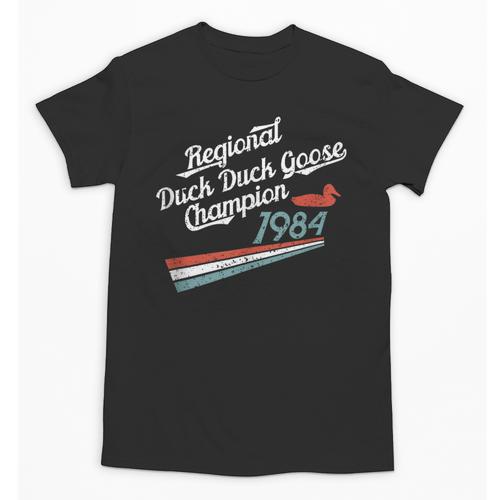 Nostalgia 80s Duck Goose Distressed Unisex T-Shirt - Figerry