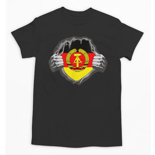 Nostalgia Chest Flag GDR Unisex T-Shirt - Figerry