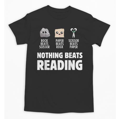 Nothing Beats Reading Librarian Book Bookworm Unisex T-Shirt - Bookorys DE