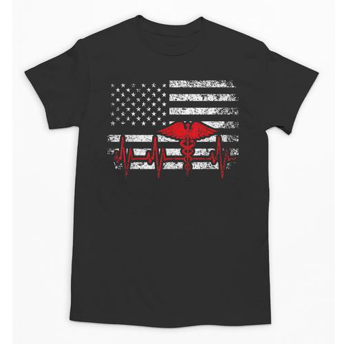 Nurse 2018 American Flag Tee Nursing School Graduation Unisex T-Shirt - Best Gift Smart