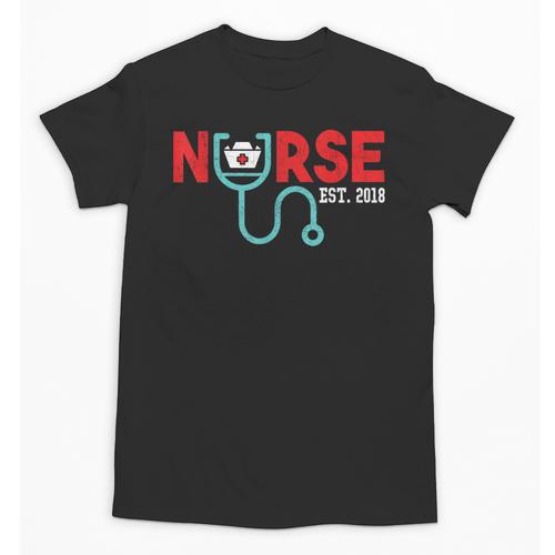 Nurse Est 2018 New Graduation Nursing School T-Shirt Unisex T-Shirt - Best Gift Smart