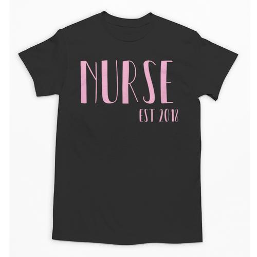 Nurse Est 2018 New Nurse Graduation Shirt Unisex T-Shirt - Best Gift Smart