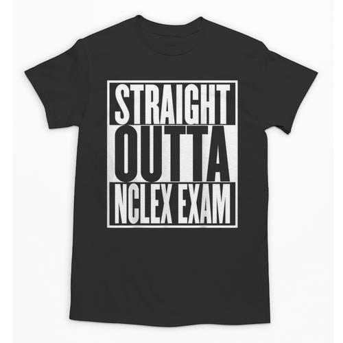 Nurse The Straight Outta NCLEX Graduation RN Gift Tshirt Unisex T-Shirt - Best Gift Smart
