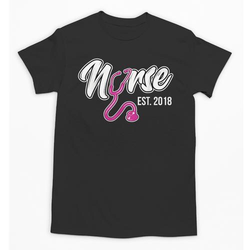 Nursing Graduation Nurse Est 2018 T-Shirt Unisex T-Shirt - Best Gift Smart