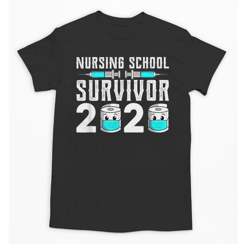Nursing School Survivor Graduation Nurse RN 2020 Friend Unisex T-Shirt - Best Gift Smart